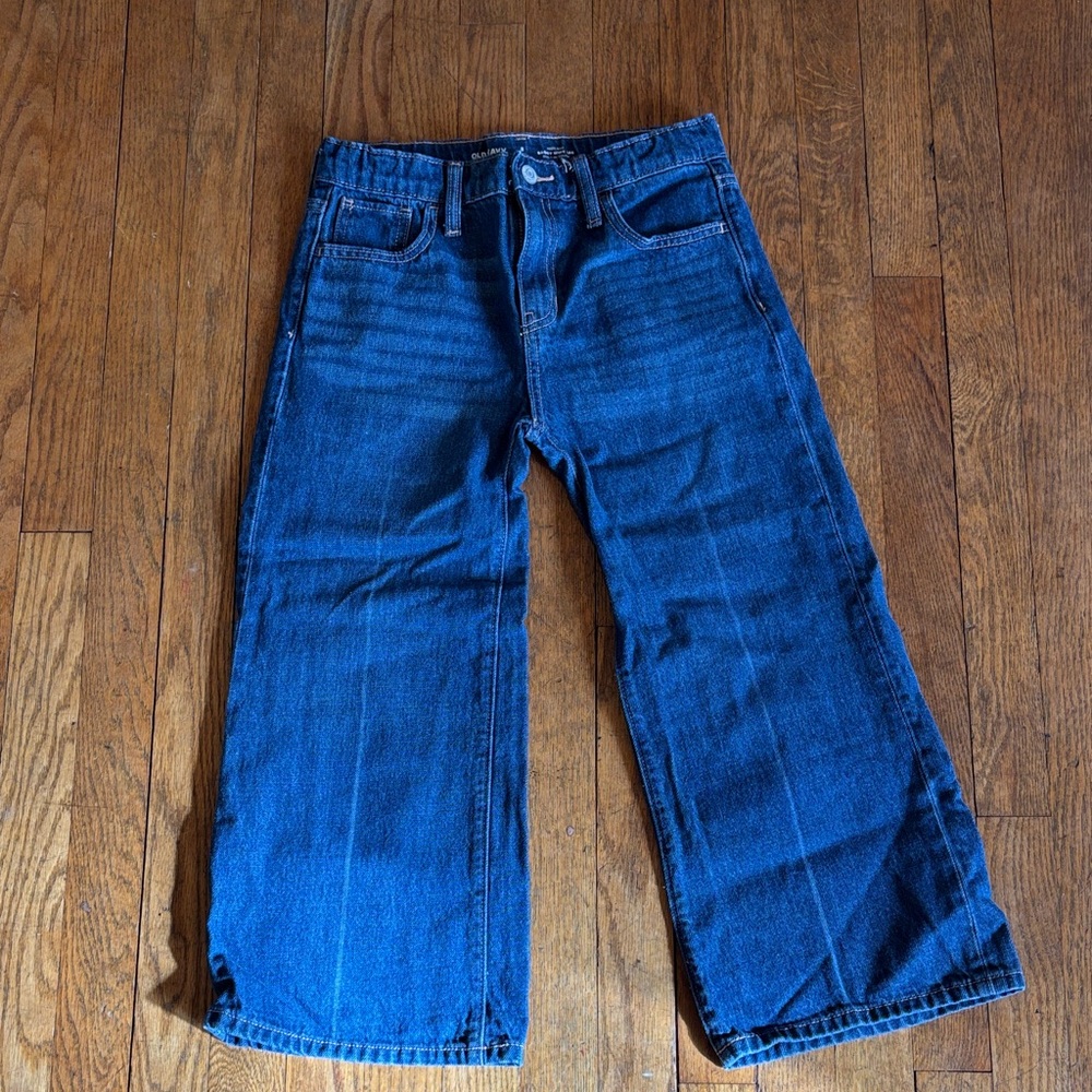 Old Navy High-Rise Baggy Wide-Leg Jeans - Dark Blue